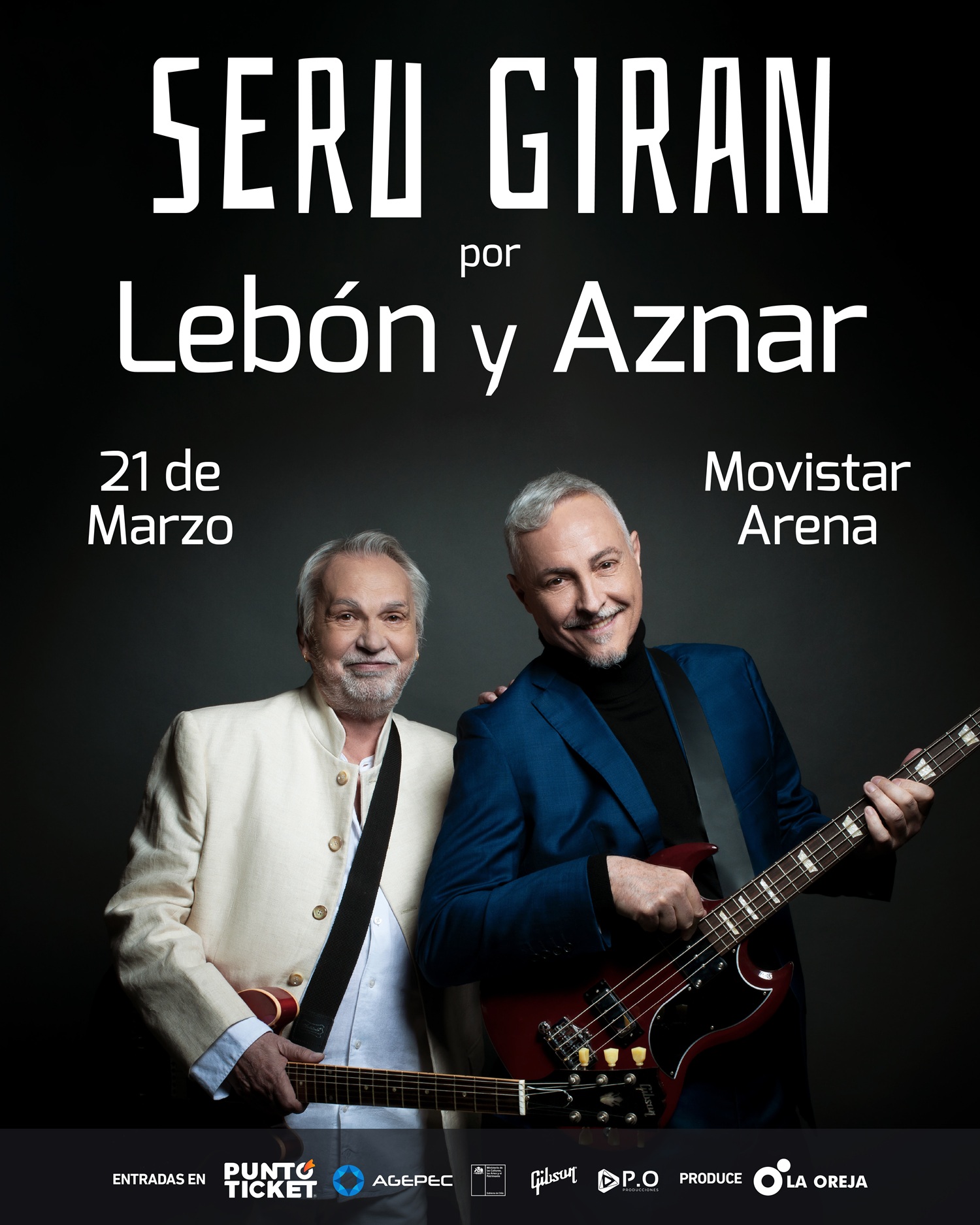 Lebón y Aznar traen la música de Serú Girán a Chile
